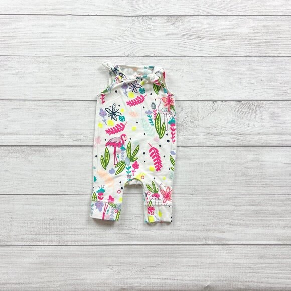 Cat & Jack Other - Cat & Jack Baby Girl Jumpsuit Romper Tropical Sleeveless One Piece Newborn